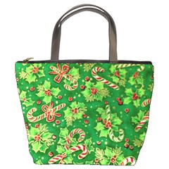 Green Holly Bucket Bags