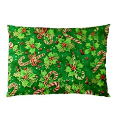 Green Holly Pillow Case by Nexatart