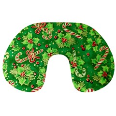 Green Holly Travel Neck Pillows by Nexatart