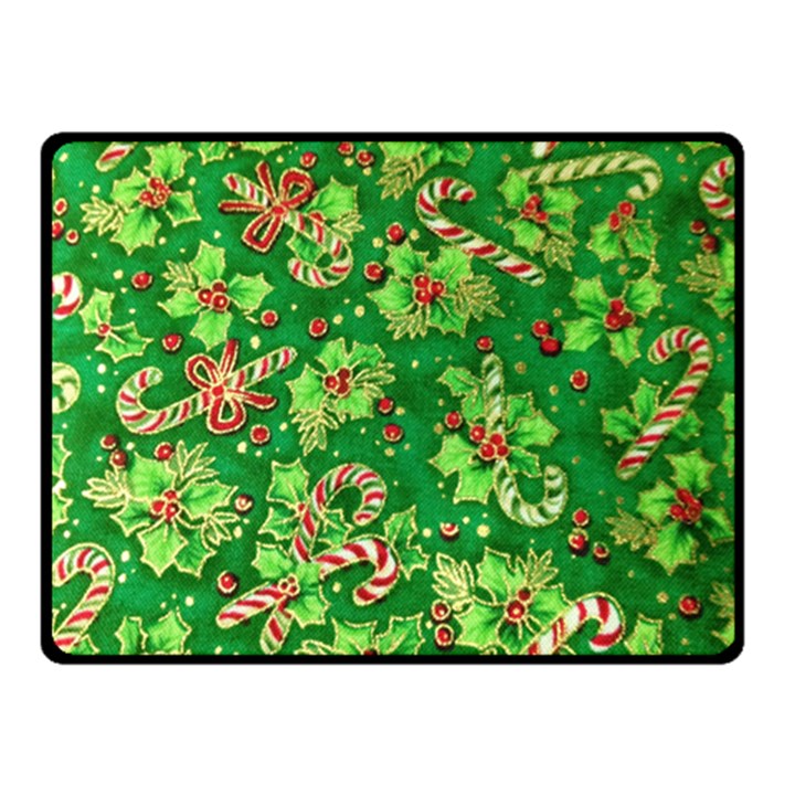 Green Holly Double Sided Fleece Blanket (Small) 