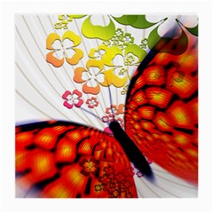 Greeting Card Butterfly Kringel Medium Glasses Cloth (2-side) by Nexatart