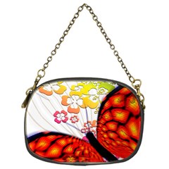 Greeting Card Butterfly Kringel Chain Purses (one Side)  by Nexatart