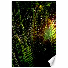 Green Leaves Psychedelic Paint Canvas 20  X 30  