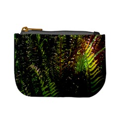 Green Leaves Psychedelic Paint Mini Coin Purses by Nexatart