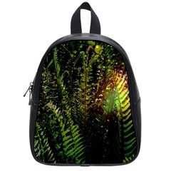 Green Leaves Psychedelic Paint School Bags (small) 