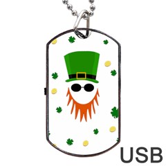 St  Patrick s Day Dog Tag Usb Flash (one Side) by Valentinaart