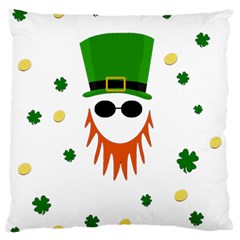 St  Patrick s Day Large Cushion Case (one Side) by Valentinaart