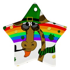 Irish Giraffe Ornament (star) by Valentinaart