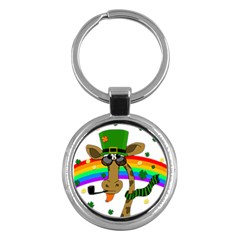 Irish Giraffe Key Chains (round) 