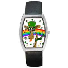 Irish Giraffe Barrel Style Metal Watch by Valentinaart