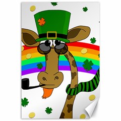 Irish Giraffe Canvas 24  X 36  by Valentinaart