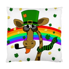 Irish Giraffe Standard Cushion Case (two Sides) by Valentinaart