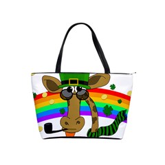 Irish Giraffe Shoulder Handbags by Valentinaart