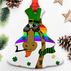 Irish Giraffe Ornament (christmas Tree)  by Valentinaart