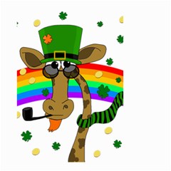 Irish Giraffe Small Garden Flag (two Sides) by Valentinaart