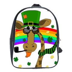 Irish Giraffe School Bags (xl)  by Valentinaart