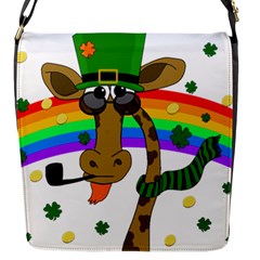 Irish Giraffe Flap Messenger Bag (s) by Valentinaart