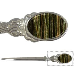 Green And Brown Bamboo Trees Letter Openers