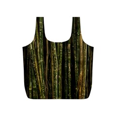 Green And Brown Bamboo Trees Full Print Recycle Bags (s) 