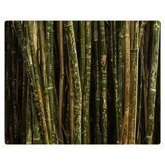 Green And Brown Bamboo Trees Double Sided Flano Blanket (medium) 