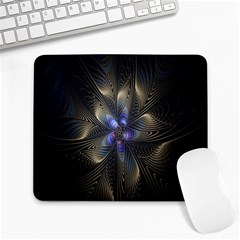 Fractal Blue Abstract Fractal Art Large Mousepads