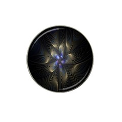 Fractal Blue Abstract Fractal Art Hat Clip Ball Marker (4 Pack) by Nexatart