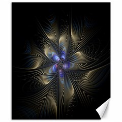 Fractal Blue Abstract Fractal Art Canvas 8  X 10  by Nexatart