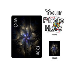 Fractal Blue Abstract Fractal Art Playing Cards 54 (mini)  by Nexatart