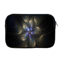 Fractal Blue Abstract Fractal Art Apple Macbook Pro 17  Zipper Case