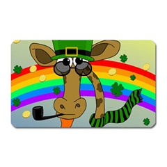 Irish Giraffe Magnet (rectangular) by Valentinaart