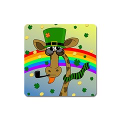 Irish Giraffe Square Magnet by Valentinaart