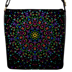 Fractal Texture Flap Messenger Bag (s)