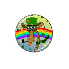 Irish Giraffe Hat Clip Ball Marker (4 Pack) by Valentinaart