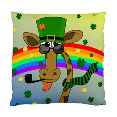 Irish Giraffe Standard Cushion Case (two Sides) by Valentinaart