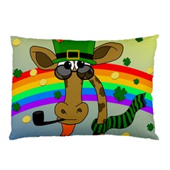 Irish Giraffe Pillow Case by Valentinaart