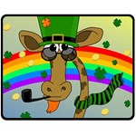 Irish giraffe Fleece Blanket (Medium)  60 x50  Blanket Front