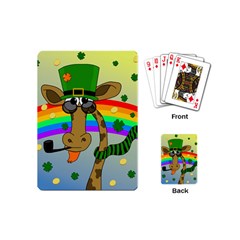 Irish Giraffe Playing Cards (mini)  by Valentinaart