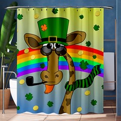 Irish Giraffe Shower Curtain 60  X 72  (medium)  by Valentinaart