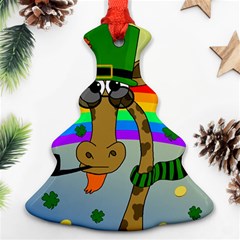 Irish Giraffe Ornament (christmas Tree)  by Valentinaart