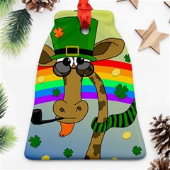 Irish Giraffe Bell Ornament (two Sides) by Valentinaart