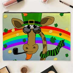 Irish Giraffe Cosmetic Bag (xxxl)  by Valentinaart