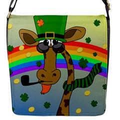 Irish Giraffe Flap Messenger Bag (s) by Valentinaart