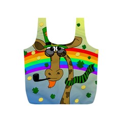 Irish Giraffe Full Print Recycle Bags (s)  by Valentinaart