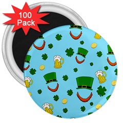 St  Patrick s Day Pattern 3  Magnets (100 Pack) by Valentinaart