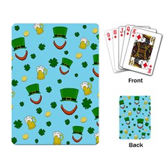 St. Patrick s day pattern Playing Card