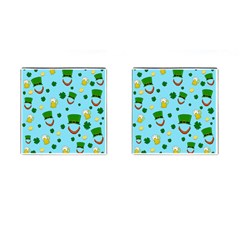 St  Patrick s Day Pattern Cufflinks (square) by Valentinaart