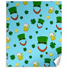 St. Patrick s day pattern Canvas 8  x 10 