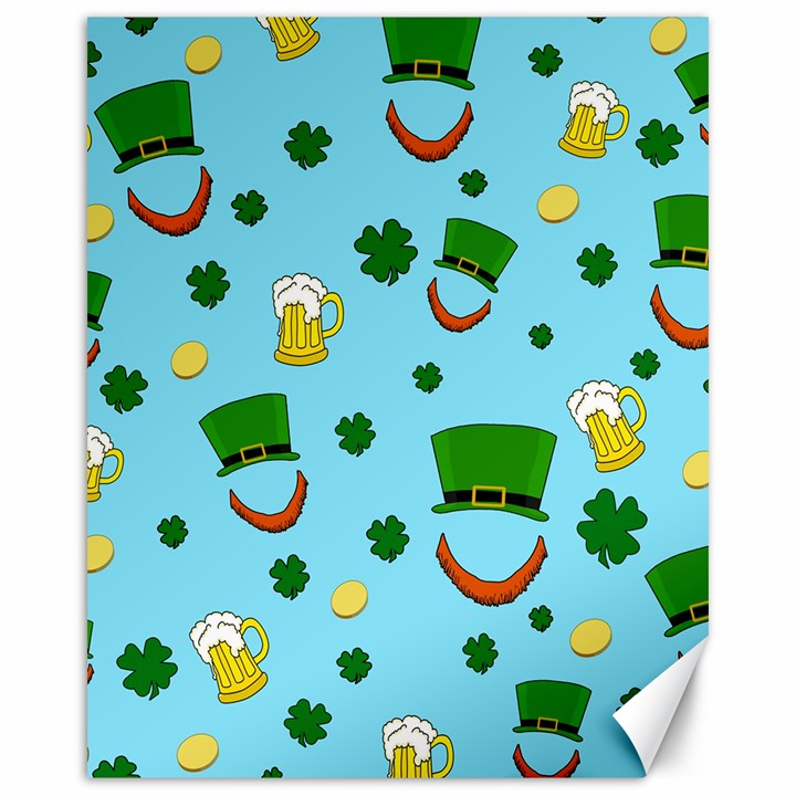 St. Patrick s day pattern Canvas 16  x 20  