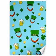 St  Patrick s Day Pattern Canvas 24  X 36  by Valentinaart