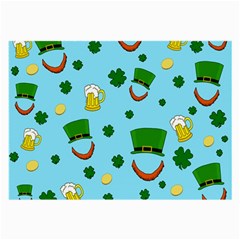 St. Patrick s day pattern Large Glasses Cloth (2-Side)